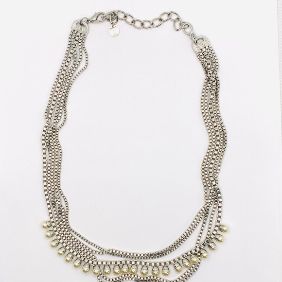 Talbots Necklace Multiple Strands Faux Pearls - Picture 7 of 8